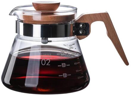 Glas Koffiezetapparaat Filter Pot Hoge Temperatuur Druk Koffie-Waterkoker Drip Percolator Brouwer Voor Thuis Cafe 400 ml/ 600ml