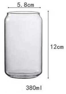 Glas Kopje Thee Sap Melk Beker Wijn Glas Drink Water Cup Hoge Borosilicaatglas Duurzaam Drinkware glass mok 380ml