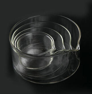 Glas kristal schotel, crystallizing schotel Plat Bodem met uitloop Voor Laboratorium Dia 60/90/100/125/150/180mm 60mm