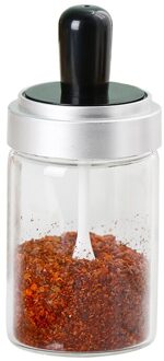 Glas Kruiden Doos, Lepel En Deksel, Een Kruiden Pot, Kruiden Fles, Ketchup Fles, keuken Benodigdheden Kruiden Jar