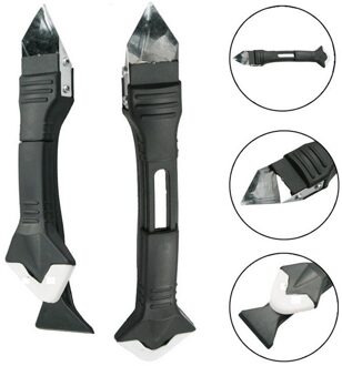 Glas Lijm Hoek Schraper Blade Kalefateren Remover Caulking Tool 3 In 1 Schop Floor Cleaning Kit Voor Venster Keuken Deur gezamenlijke