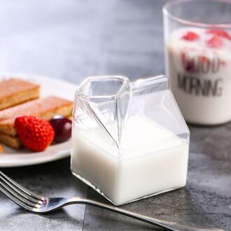 Glas Melk Doos Cup Voor Magnetron Hittebestendig Melk Sap Glas Home Keuken Accessoires