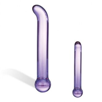 Glas Purple Glazen G-Spot Tickler - Dildo