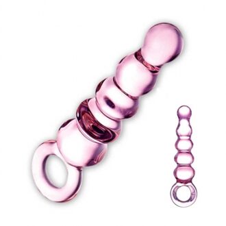 Glas Quintessence Beaded Glazen Anal Slider - Buttplug