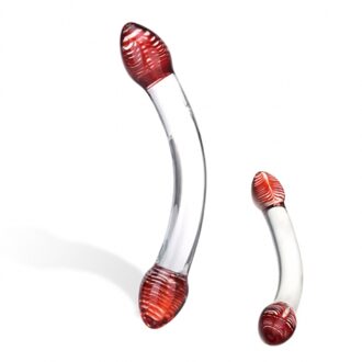 Glas Red Head Double Glazen - Dildo