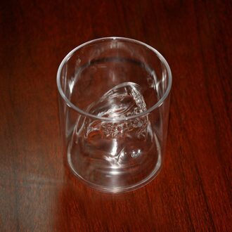 Glas Skull Cup Vodka-Shot Whisky Wijn Thee Drinken Fles Decanter 1 stk 250ml cup