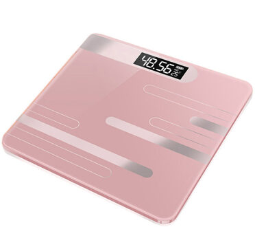 Glas Slimme Elektronische Weegschalen Lcd Display Body Wegen Digitale Lichaamsgewicht Floor Weegschalen Bad Schaal roze