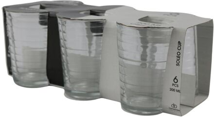 Glas Soleo 200ml set a 6 transparant