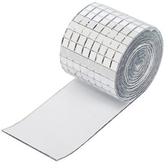 Glas Spiegel Muursticker Met Gladde Randen Autohesion Mozaïek Veiligheid Materiaal Decoratie Sticker Patch