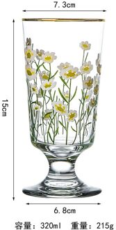 Glas Thee Melk Cups Met Schaal Koffie Mok Party Drinkware Tumbler Water Kopjes Melk Sap Cup Anniversary Drinkware S2 outline in goud