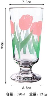 Glas Thee Melk Cups Met Schaal Koffie Mok Party Drinkware Tumbler Water Kopjes Melk Sap Cup Anniversary Drinkware S3