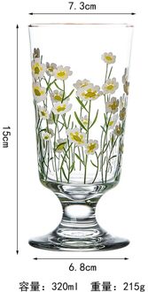 Glas Thee Melk Cups Met Schaal Koffie Mok Party Drinkware Tumbler Water Kopjes Melk Sap Cup Anniversary Drinkware S4