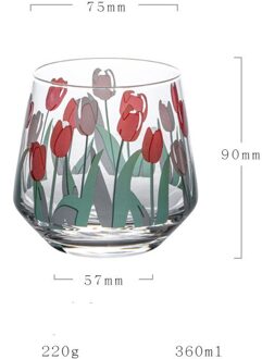 Glas Thee Melk Cups Met Schaal Koffie Mok Party Drinkware Tumbler Water Kopjes Melk Sap Cup Anniversary Drinkware S5