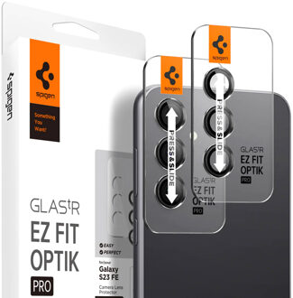 Glas.tR EZFit Optik Lens Protector 2 pack voor de Samsung Galaxy S23 FE Zwart