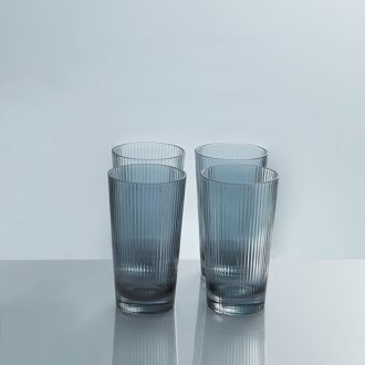 Glas Water Pitcher Cup Set Waterfles Nordic Keuken Sapkan Huishoudelijke Hittebestendige Waterkoker Grote Capaciteit Theepot Set Kopjes grijs 4 cups