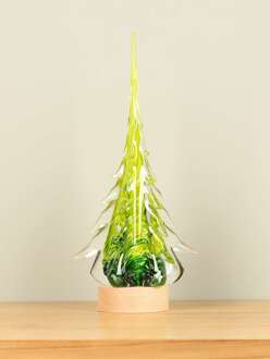 Glaskunst kerstboom tafellamp, kerstboomlamp