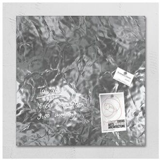 Glasmagneetbord Sigel Artverum 480x480x15mm zilver