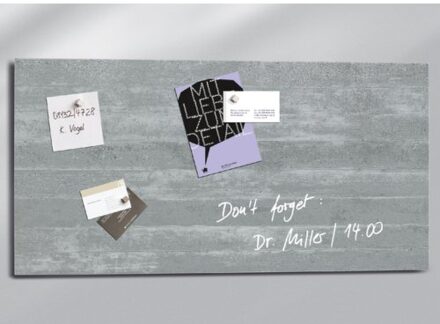 Glasmagneetbord Sigel Artverum 910x460x15mm betondesign