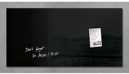Glasmagneetbord Sigel Artverum 910x460x15mm zwart