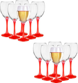 Glasmark Wijnglazen - 12x - Red collection - 300 ml - glas - Wijnglazen Rood