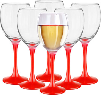 Glasmark Wijnglazen - 6x - Red collection - 300 ml - glas - Wijnglazen Rood