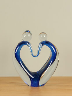 Glasobject Lovers blauw, 29 cm