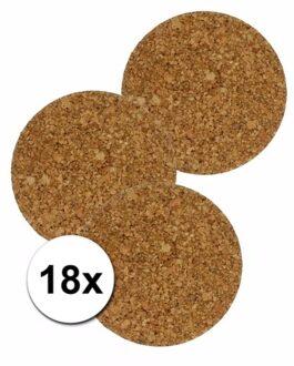 Glasonderzetter set rond 18 stuks