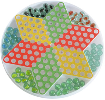 Glass Bead Checkers Educational Game Toy Interactive Flying Chess Intelligence Trainer for Kids Children