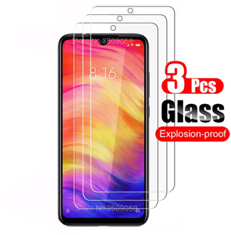 glass for xiaomi poco x3 redmi note 7 glass 3Pcs protective glass redmy 9c nfc 9a not 9s 9 8 7 pro 8t 8a screen protector steklo