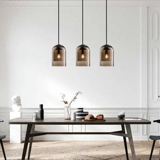 Glass Industrial Nordic Pendant Lamp for Living Room Loft Retro Vintage Pendant Light E14 Hanging lamps Lampes Suspendues