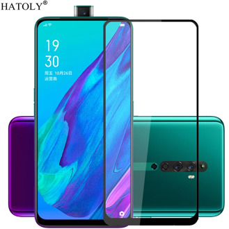 Glass on Reno 2Z Tempered Glass For Oppo Reno2 Z 2Z LCD Phone Screen Protector HD Full Glue Cover For Oppo Reno 2Z Glass 6.53"