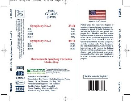 Glass: Symphonies Nos. 2 And 3