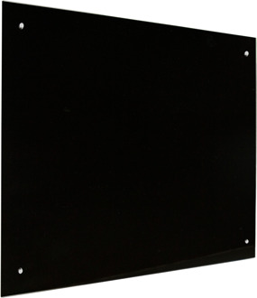 Glassboard Zwart - 100x100 cm