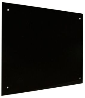 Glassboard zwart - 60x90 cm