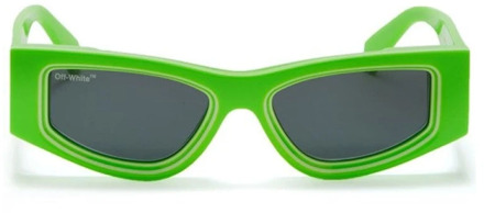 Glasses Off White , Green , Unisex - 53 MM