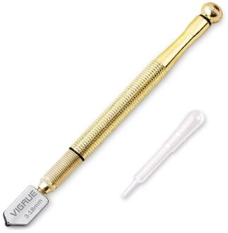 Glassnijder Diamant Tip Staal Blade Snijgereedschap Olietoevoer Glassnijder Antislip Metal Handlefor Hand Tool Glas Snijden