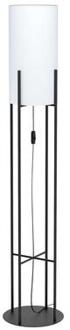 Glastonbury Vloerlamp - E27 - 151 cm - Zwart/Wit