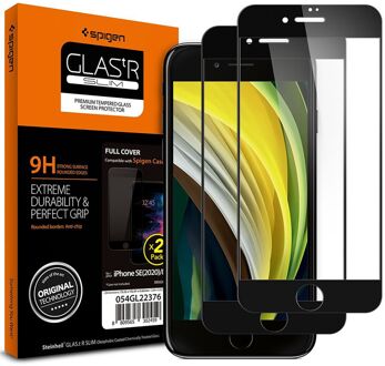 Glastr Screenprotector Duo Pack Voor De Iphone Se (2020) / 8 / 7 - Zwart