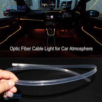 Glasvezelkabel Met Rok Voor Auto 5M/10M/20M Ingebouwde Lichtgeleidende Kabel 3.0 Mm/2.0 Mm Voor Auto Sfeer Licht Uniform Licht Lijn 1M Per stuk / 2.0mm Skirt kabel