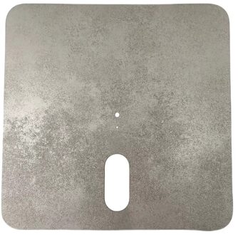 Glatz afdekplaat voor rolvoet 55kg   Grijs