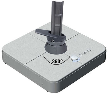 Glatz Rolvoet 150kg met gewichtenset en draaivoet Fortano®