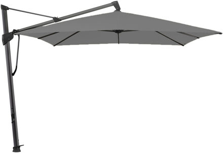 Glatz zweefparasol Sombrano® S+ Easy 350x350cm Stofklasse 2 stone grey (antraciet frame)
