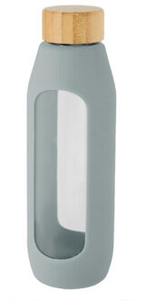 Glazen 600ml waterfles Grijs - One size