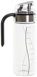 Glazen azijn/olie fles met schenktuit 450 ml