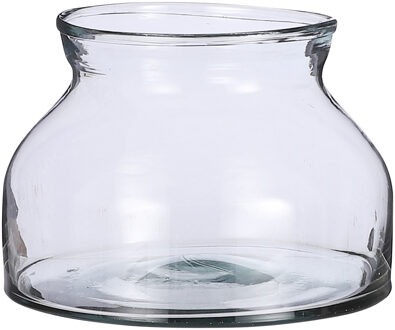 Glazen bloemenvaas Vienne Bowl H15 x D27 cm - Vazen Transparant