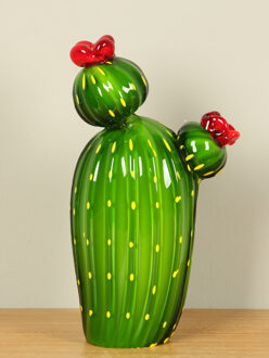 Glazen cactus, 22 cm