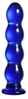 Glazen Dildo H5155 Transparant / Blauw