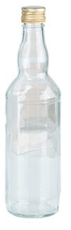 Glazen flessen met schroefdoppen 500 ml Transparant