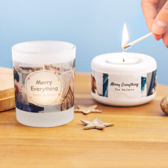 Glazen Kaarshouders groot - Set van 2