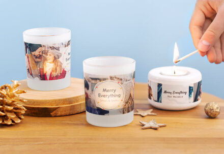 Glazen Kaarshouders klein - Set van 2